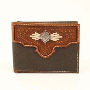 Nocona Men's Oval Aztec Conch Wallet 