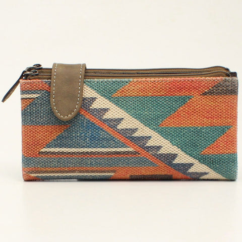 M and F Fashion Women's Earth Aztec Clutch