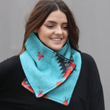 Turquoise TeePee Neck Wrap