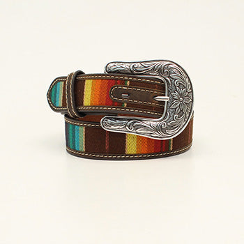 Women\'s Multicolor Serape & Leopard Accent Western Belt M & F Western Women main image 2