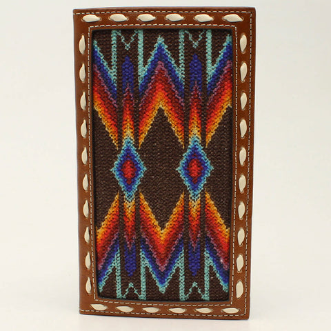 Nocona Aztec Embroidered Checkbook Cover