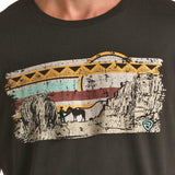 Rock & Roll Black Tee with Southwest Vintage Graphic