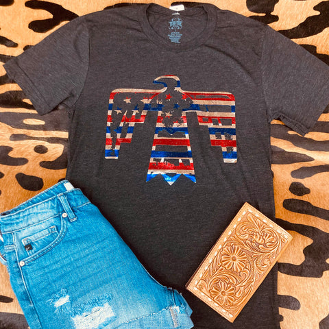 Texas True Threads Patriotic Thunderbird Tee