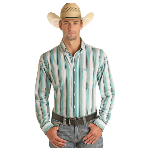 Rock & Roll Cowboy Serape Striped Long Sleeve