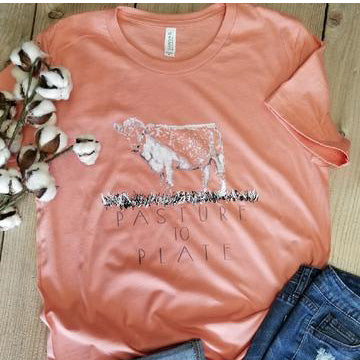 Women's Pink Pasture to Plate Tee 