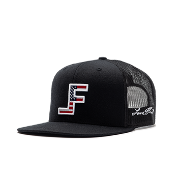 Lane Frost Brand Black "Patriot" Logo Cap