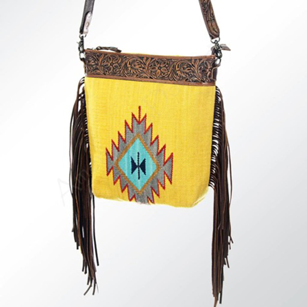 Fringe Mustard Purse