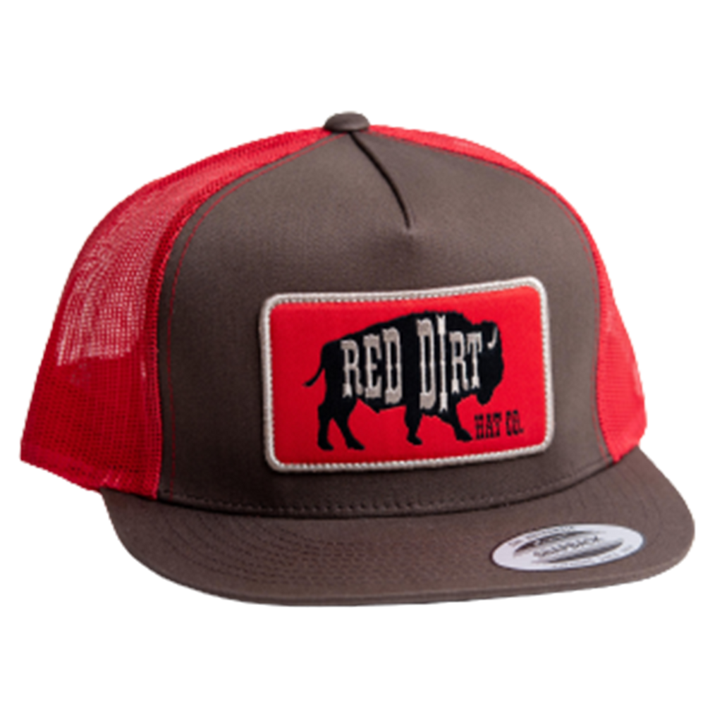 Red Dirt Original Brown/Red Buffalo Cap