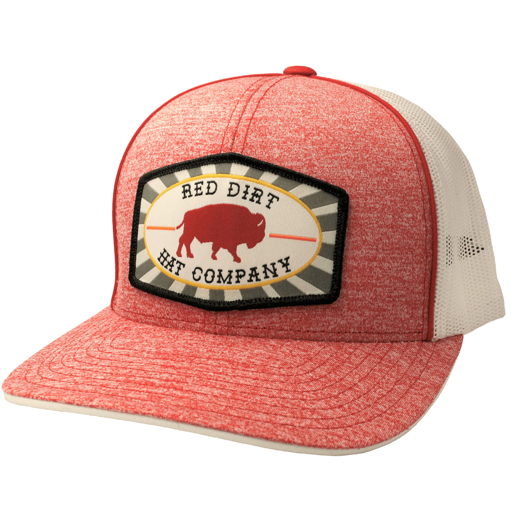Red Dirt Beachnut Red and White Buffalo Patch