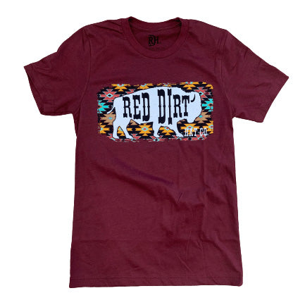 Burgundy Great White Buffalo II Tee
