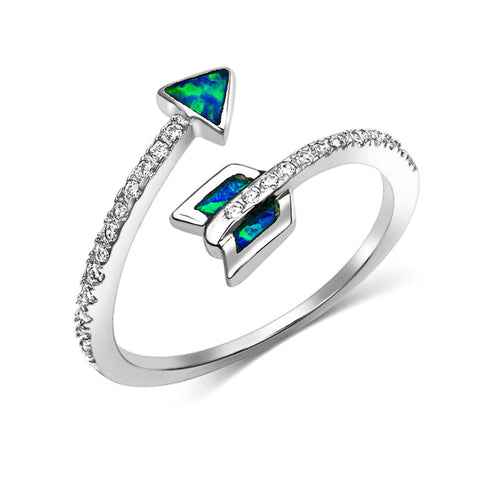 Montana Silversmiths Winding Opal Arrow Ring