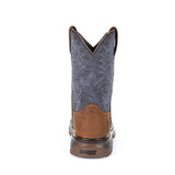 Rocky Little Kid's Brown and Blue Square Toe Boot 