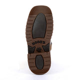 Rocky Little Kid's Brown and Blue Square Toe Boot 