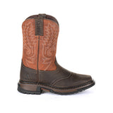 Rocky Big Kid's Orange and Chocolate Square Toe Boot 