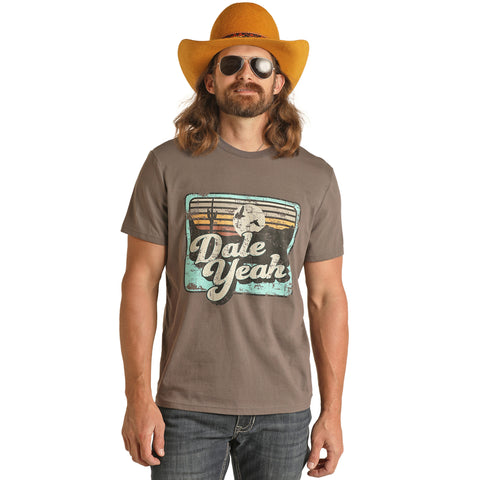 Rock & Roll Men's Charcoal Dale Graphic Tee