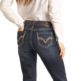 Ladies Cheetah Pocket Riding Jean