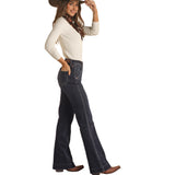 Rock & Roll Cowgirl High Rise with Rivets Trouser