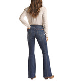 Front Seam Pull-on Flare Jeans