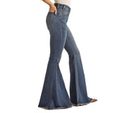 Rock & Roll Cowgirl Side Insert High Rise Bell Bottoms