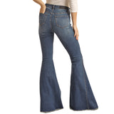 Rock & Roll Cowgirl Side Insert High Rise Bell Bottoms