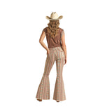 Rock & Roll Women's Stripe Aztec Bell Bottoms
