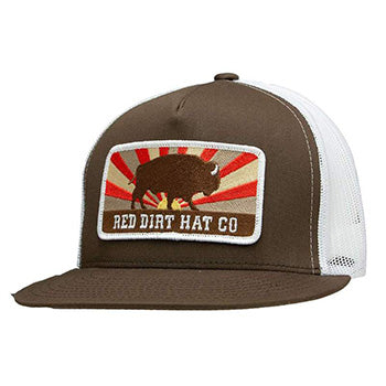 Red Dirt Keep Roaming Brown and White Cap