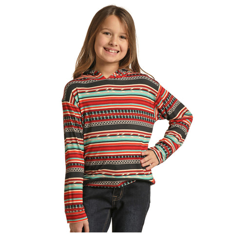 Rock & Roll Kids Red Serape Hoodie