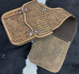 Showman Tooled Leather Saddle Bag