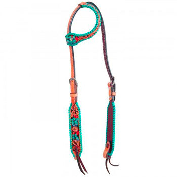 Rafter T Painted Cactus Single Ear Headstall