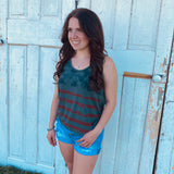 Olive American Flag Tank