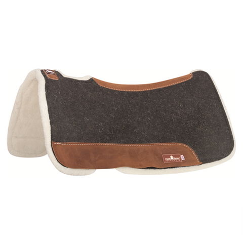 Classic Equine Black Zone Felt and Fleece Saddle Pad