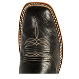 Rios of Mercedes Black Smooth Quill Ostrich Square Toe
