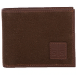STS Chocolate Canvas Bifold Wallet