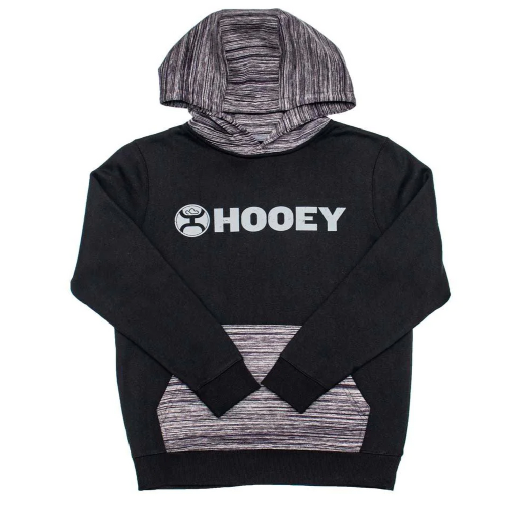 Hooey Youth Black/Grey Lock Up Hoodie