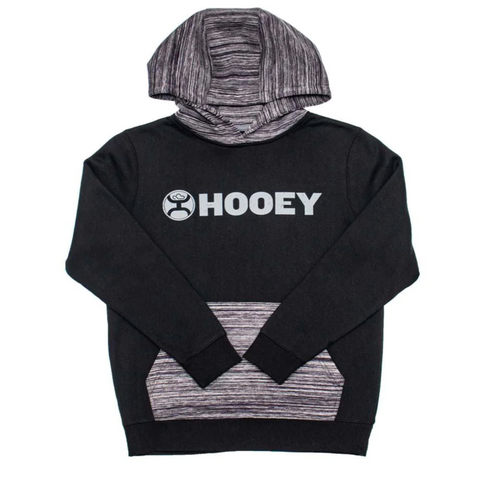 Hooey Youth Black & Grey Lock Up Hoodie