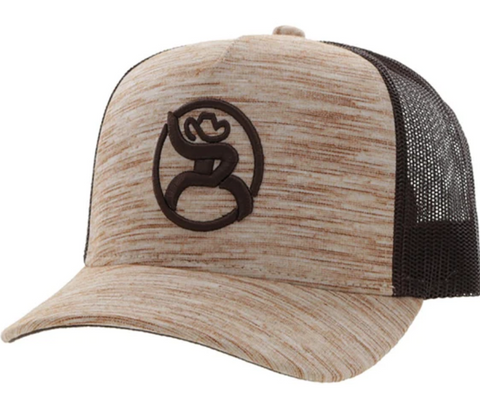 Hooey Cream & Brown Roughy Cap-Brown Roughy Patch