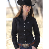 CINCH Women's Black Long Sleeve Shirt