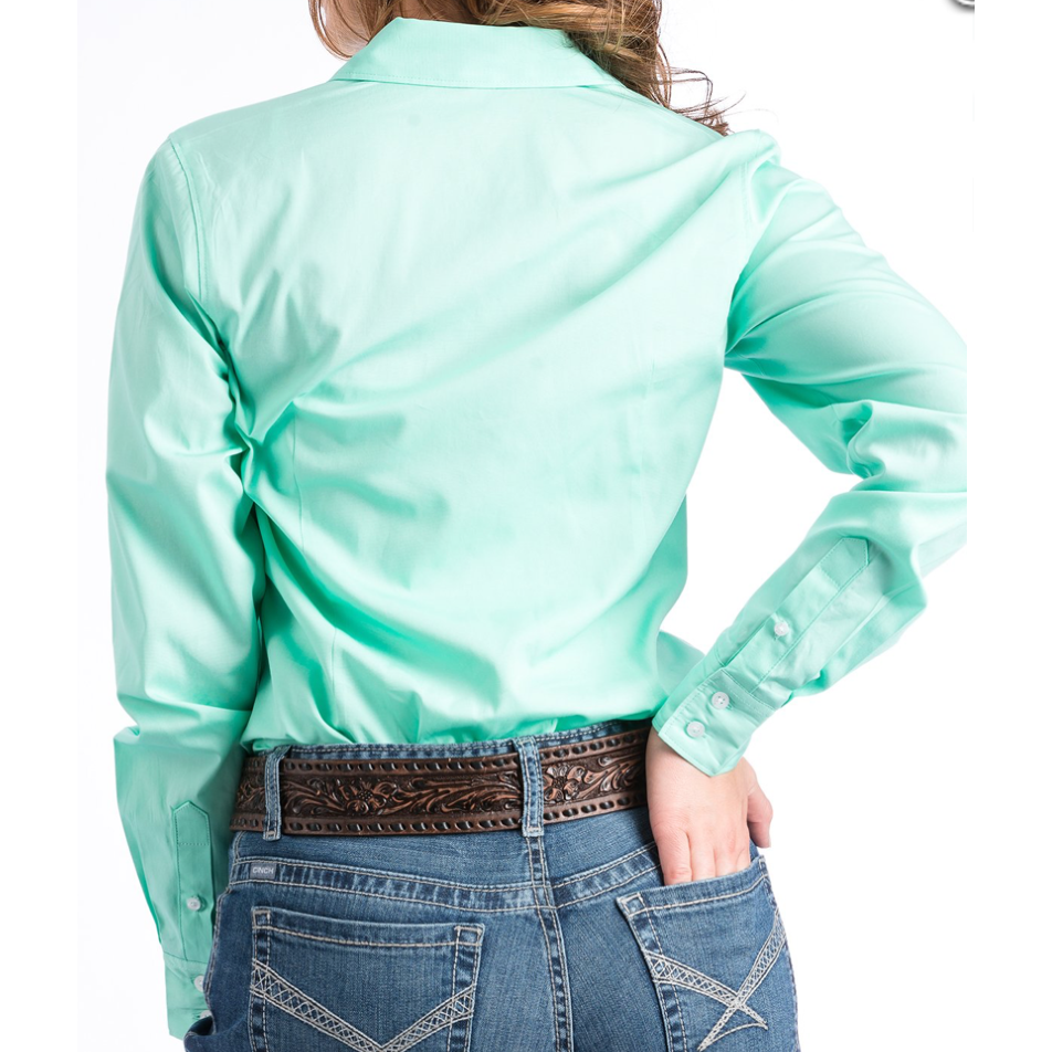 Cinch Women's Solid Mint Green Western Shirt – Western Edge, Ltd.
