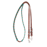 Martin Turquiose Latigo Laced Barrel Reins