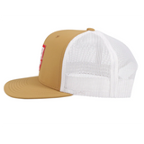Hooey Red 1972 Patch Tan & White Cap