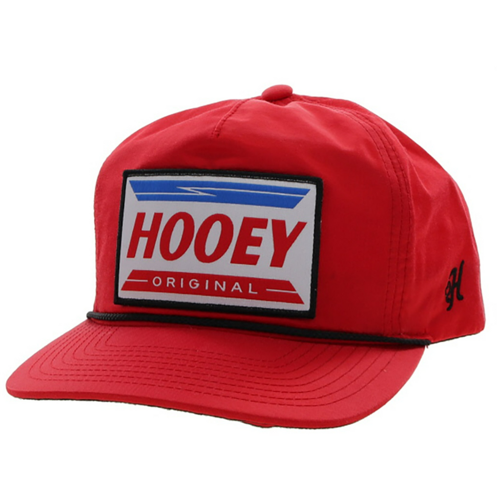 Hooey High Profile Red Cap-Hooey Original Patch