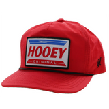 Hooey High Profile Red Cap-Hooey Original Patch
