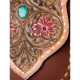 American Darling "Rosa" Floral Tooled Messenger Bag