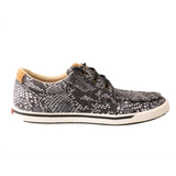 Twisted X Women's Kicks Black & White Snake Print