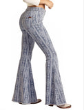 Rock & Roll Cowgirl Light Wash Aztec Jeans