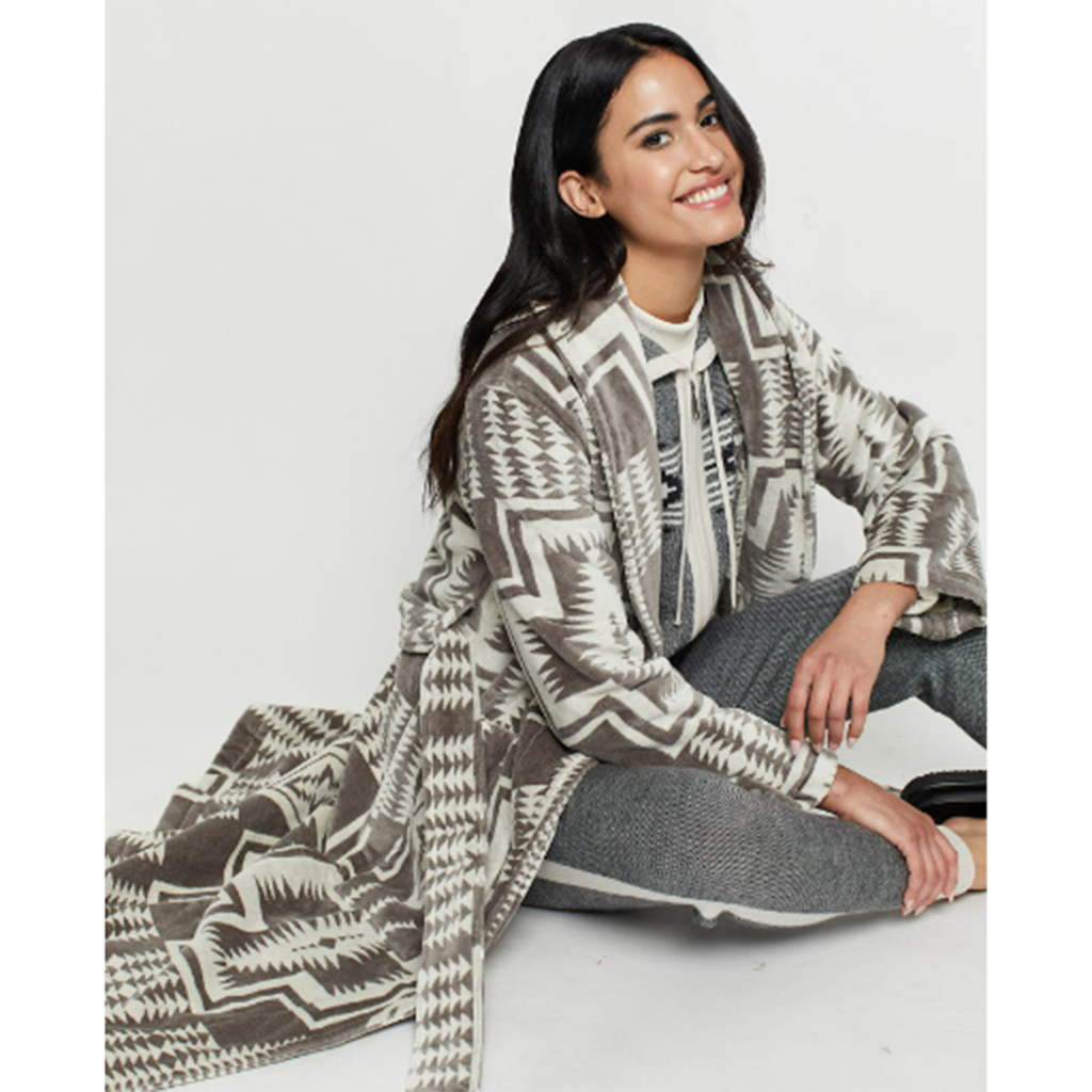 Pendleton Harding Robe Pendleton Grey Harding Terry Velour Robe