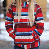 Cruel Girl Kids Multi Stripe Shirt With Hood