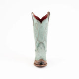 Ferrini Dusty Blue Tooled Tip Western Madison Boots