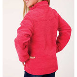Girl's Neon Pink Fleece Pullover