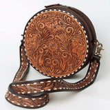 American Darling Round Tooled Buckstitched Purse